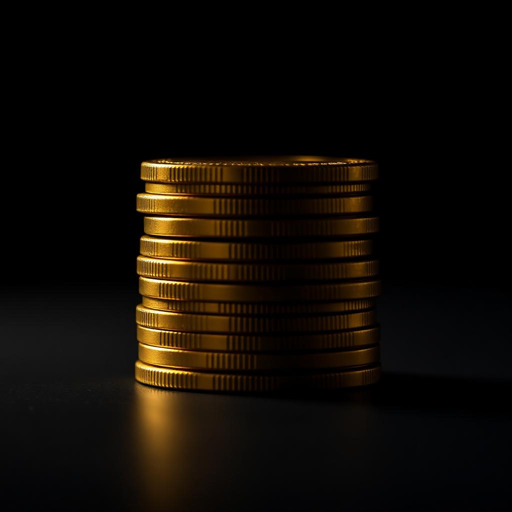 Pila di monete d'oro