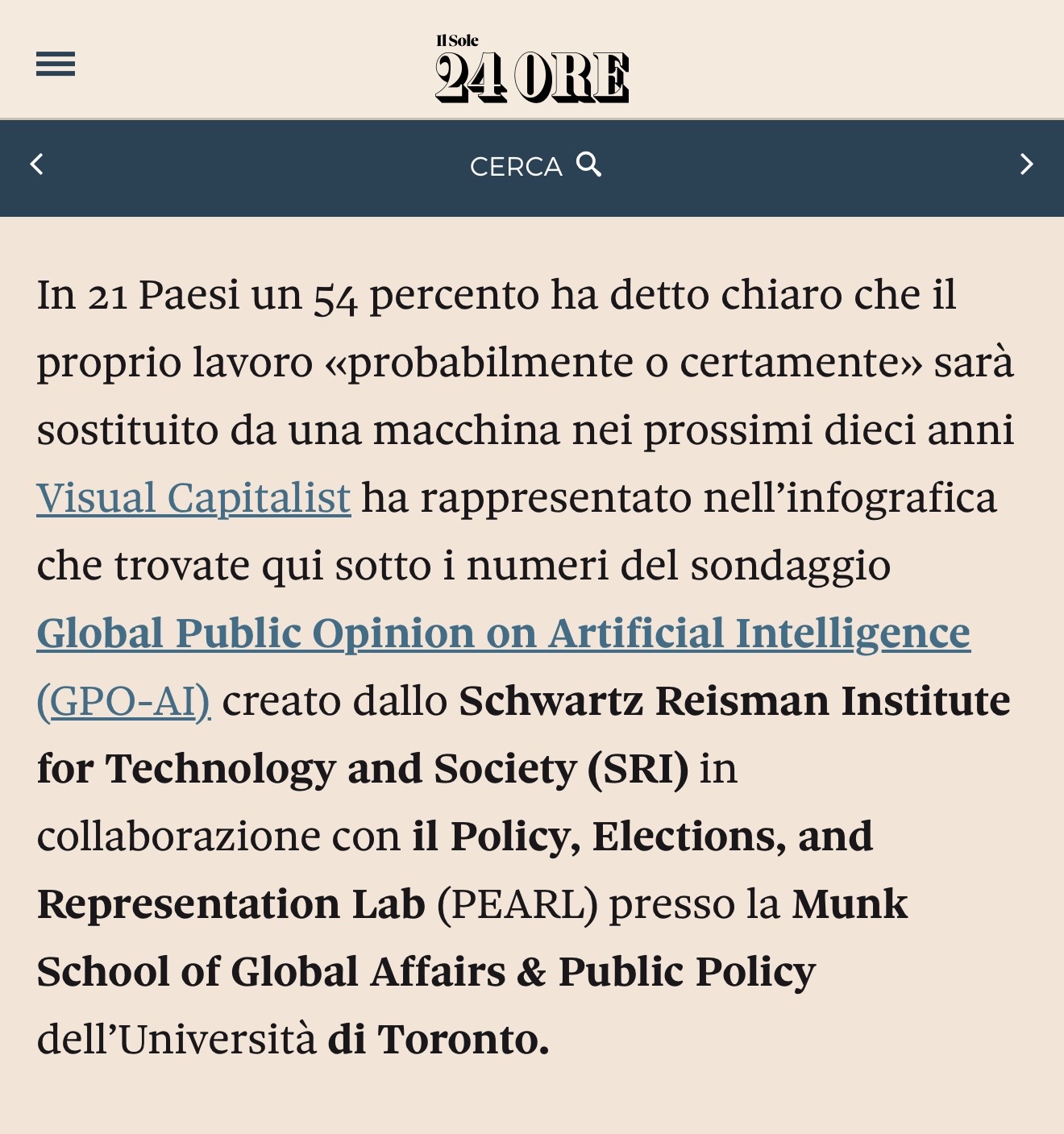 54% dei lavoratori teme di essere sostituito dall'IA